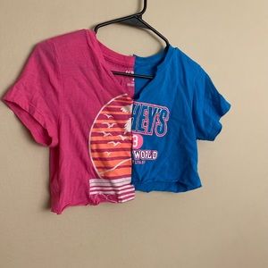 Two shirt crop top